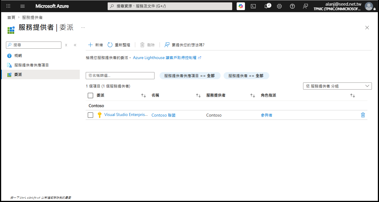 圖6 委派的結果
